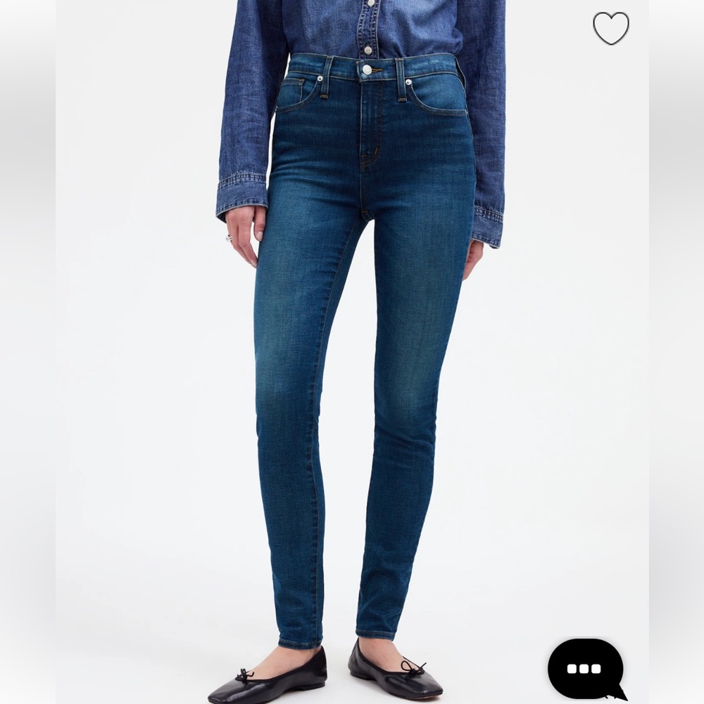Madewell 9” high rise skinny jeans